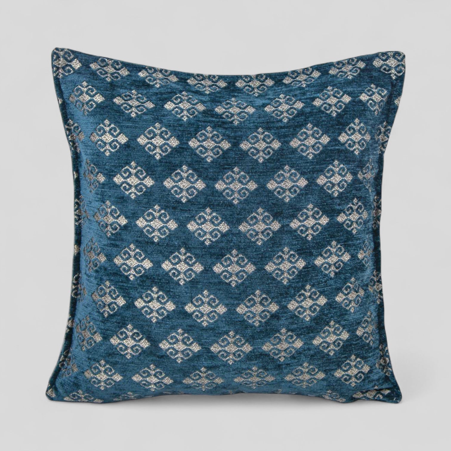 18" Turkish Square Pillow Cover - Teal Luxe